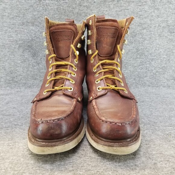 ✅Mens 9.5EEE Field N’ Forest Brown Leather Moc Toe 8\